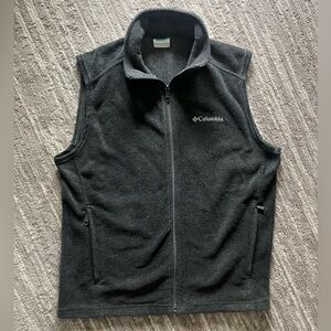 Men’s Columbia Fleece Vest (Charcoal)
